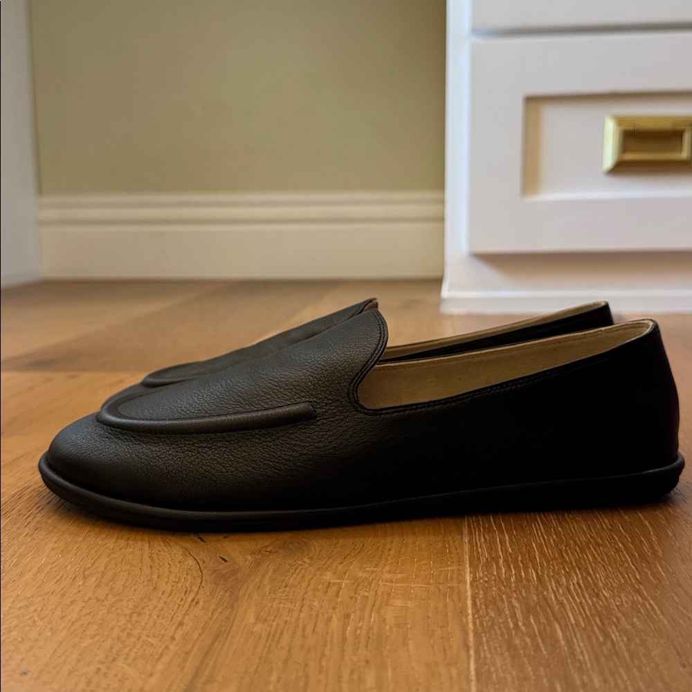 THE ROW Canal Leather Slip-On Loafers - Picture 10 of 11